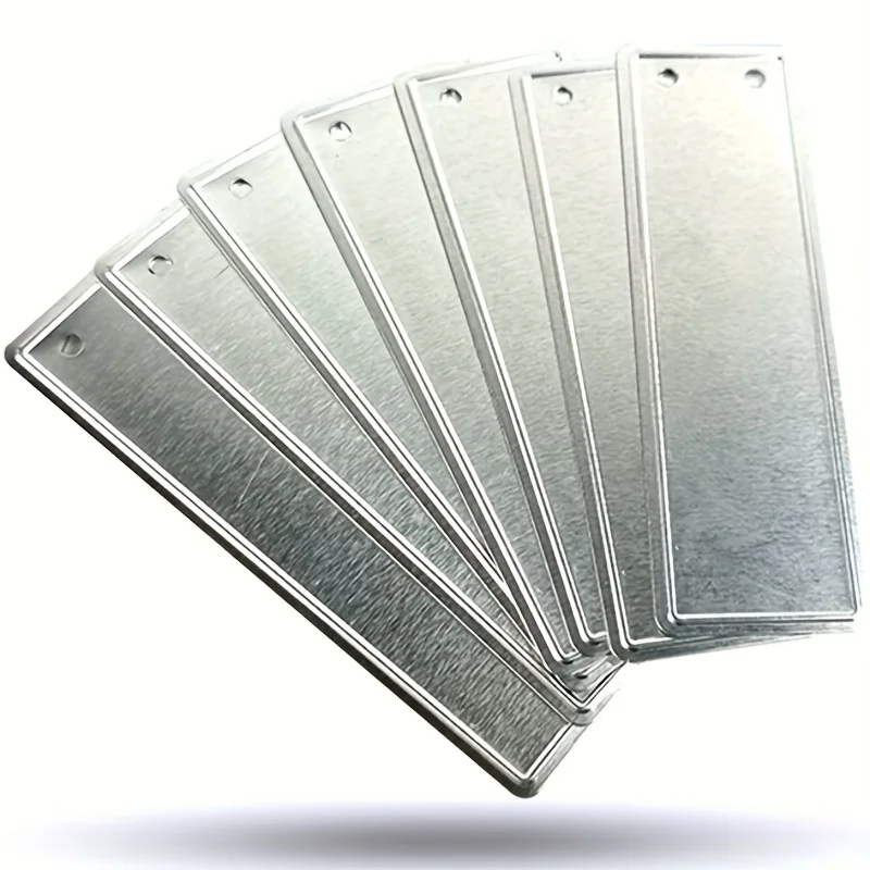25Pcs Waterproof Aluminum Garden Blank Tags, Gardening Aluminum Labels, Plant Aluminum Tags, Can Be Written on Both Sides, Waterproof, Durable, Easy to Hang, Suitable for Gardening