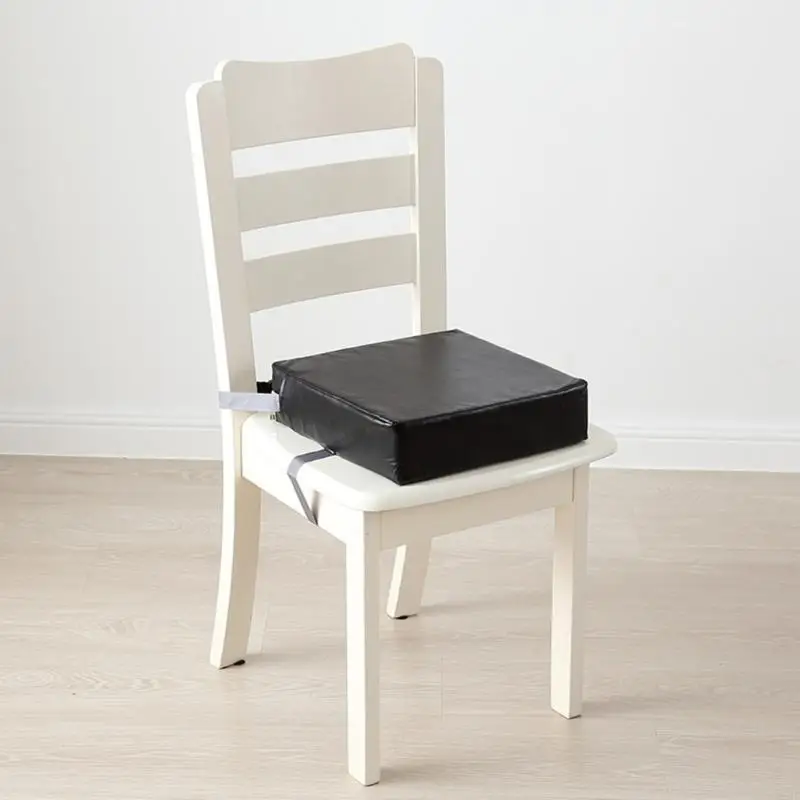 

N84E Highchair Cushion Pad Waterproof PU Adjustable Safety Belt Chair Pad for Dining