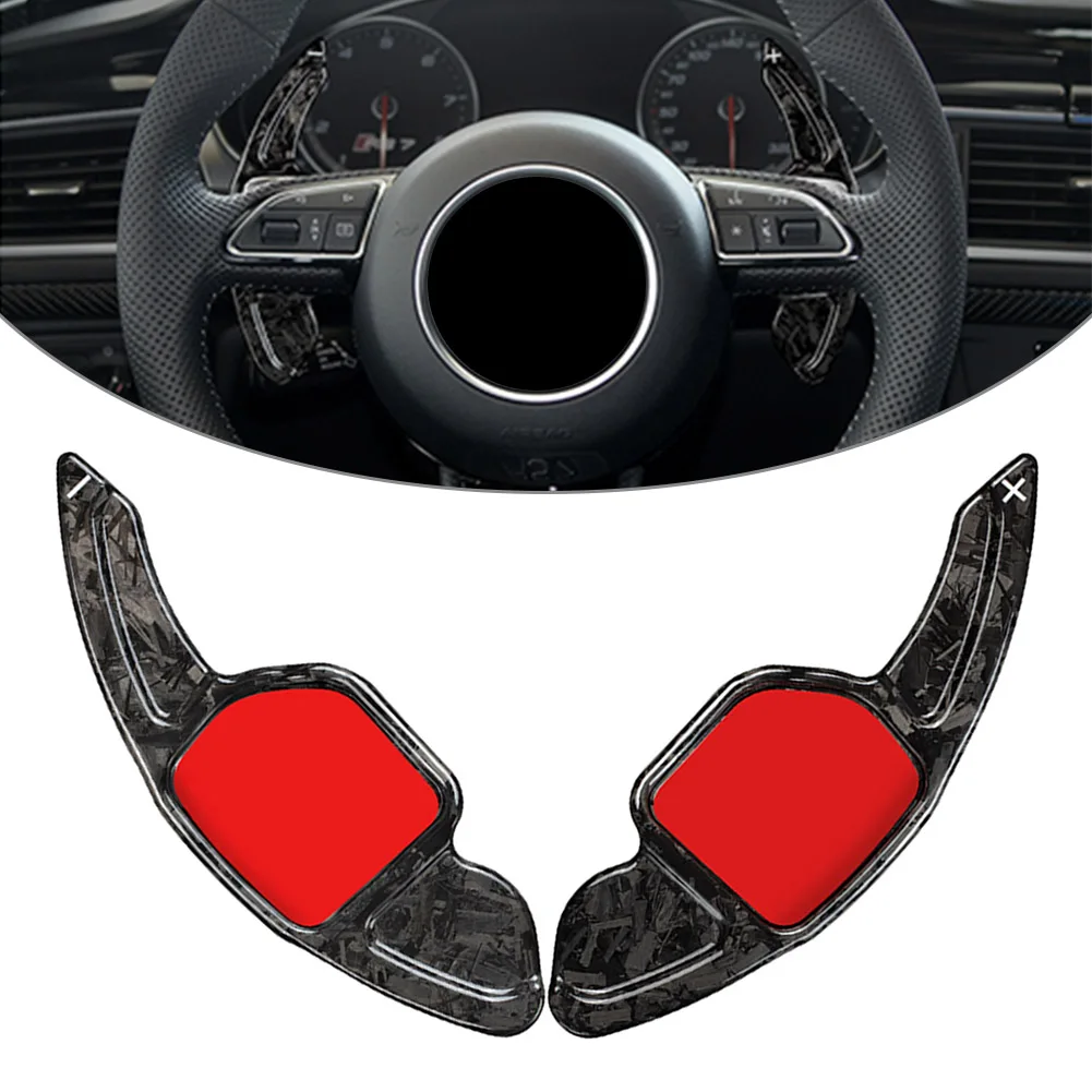 

Forged Carbon Fiber Car Steering Wheel Paddle Shifter Extension For Audi A3 A5 A6L A7 A8 S5 S6 S7 S8 TTS RS3 RS6 Q3 Q5 Q7 TT