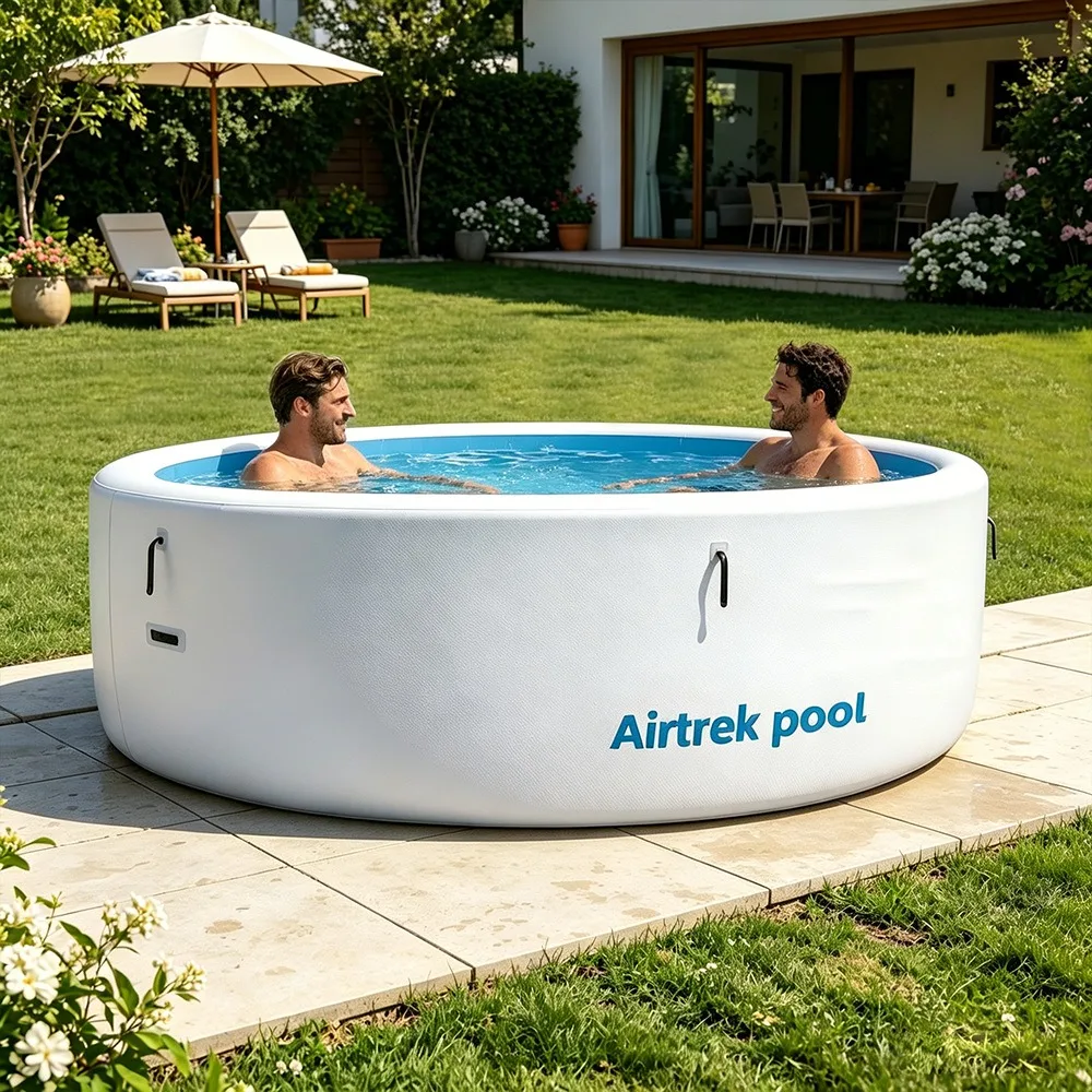 Multi Sizes Round Foldable Inflatable Kiddie Pool Outdoor Backyard Family Swimming Pool