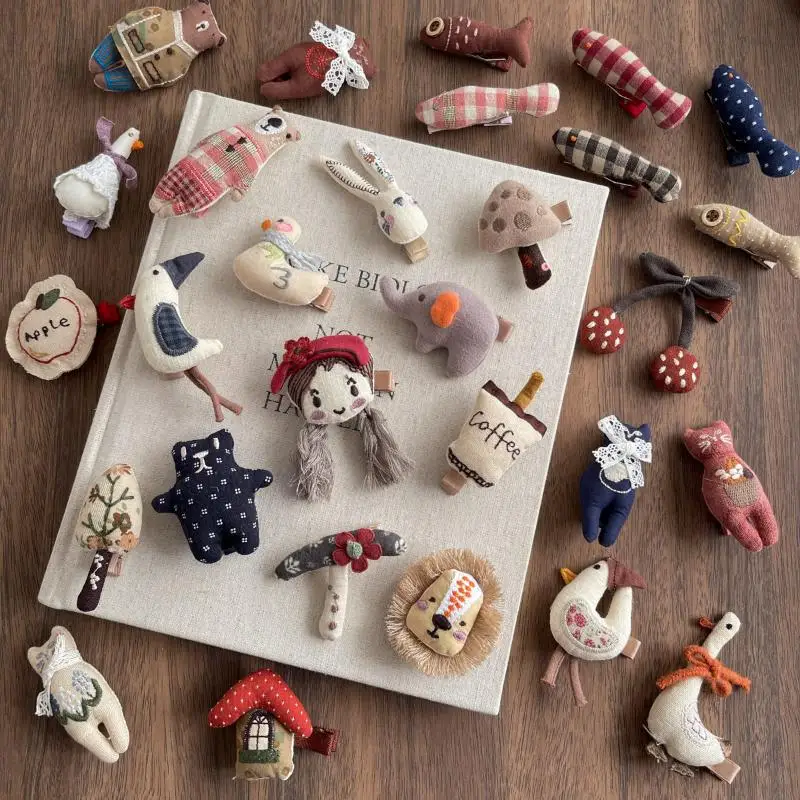 【DJyoe】1 قطعة مشبك جانبي للأطفال إكسسوارات شعر لطيفة لحديثي الولادة مشابك شعر كرتونية للفتيات دبابيس شعر مصنوعة يدويًا حامل شعر للأطفال #4