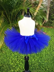 Royal Blue Kid Children Candy Tutu SkirtsGirls Tutu Pettiskirt Dance Skirt Ball Gown girl princess birthday Cloth Skirt Dress