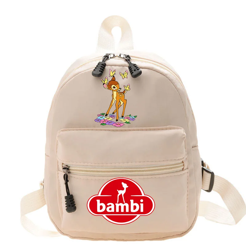 Bambi Mini Lovely Women's Backpack 2024 New Fashion Cartoon Backpack Ins Style Kawaii Bag Women's Convenient Simple Backpacks