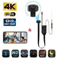 Mini cámara Wifi de 1080P, cámara HD 4K, monitoreo remoto por aplicación, videocámara de seguridad para el hogar, cámara Min portátil de visión nocturna infrarroja DIY