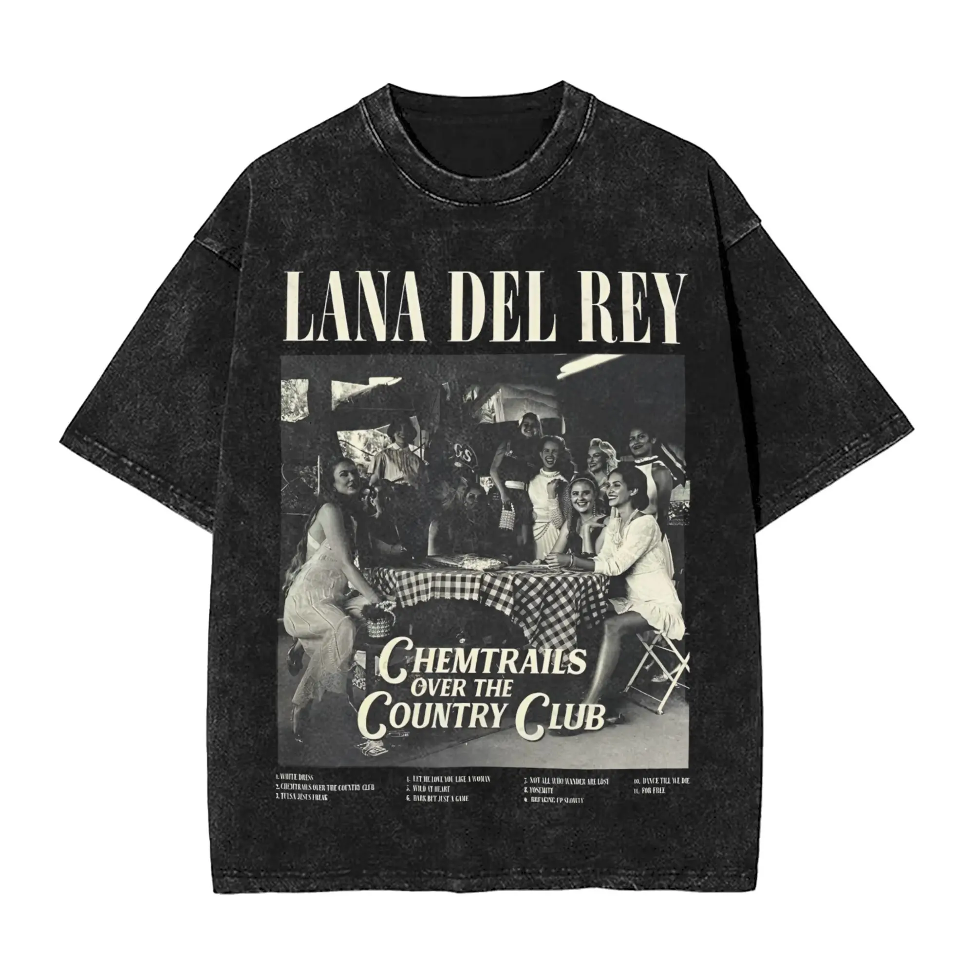 

Lana Del Rey UK and Ireland Tour 2025 Merch Washed T Shirts for Men Women Streetwear Hip Hop T-Shirt Tees Tops Short Sleeve