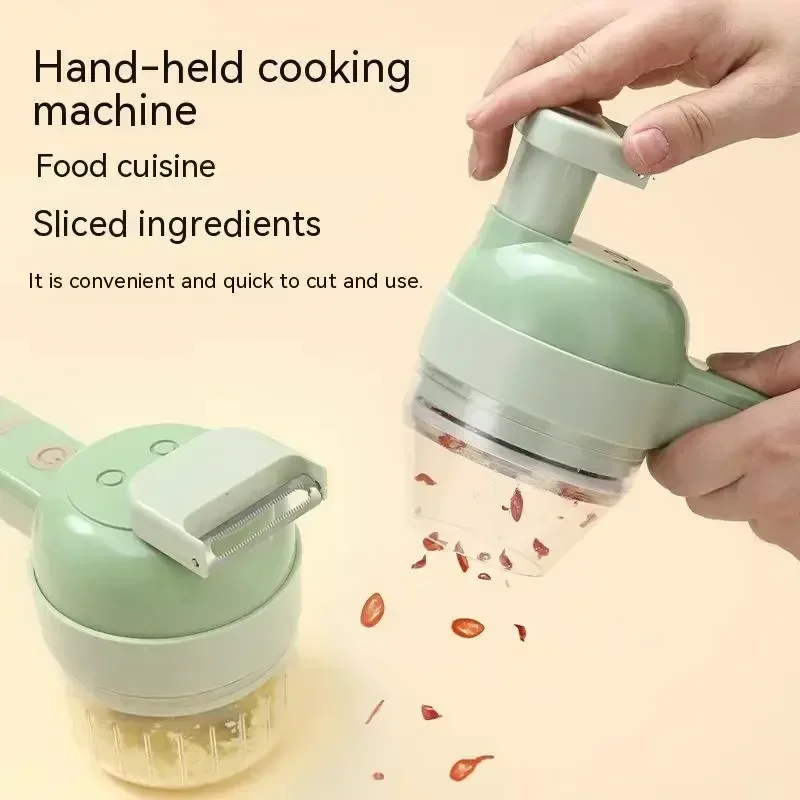 Gatling Vegetable Cutter Multifunctional Home Cooking New Cordless Electric Dicing Machine Minced Garlic and Minced Meat