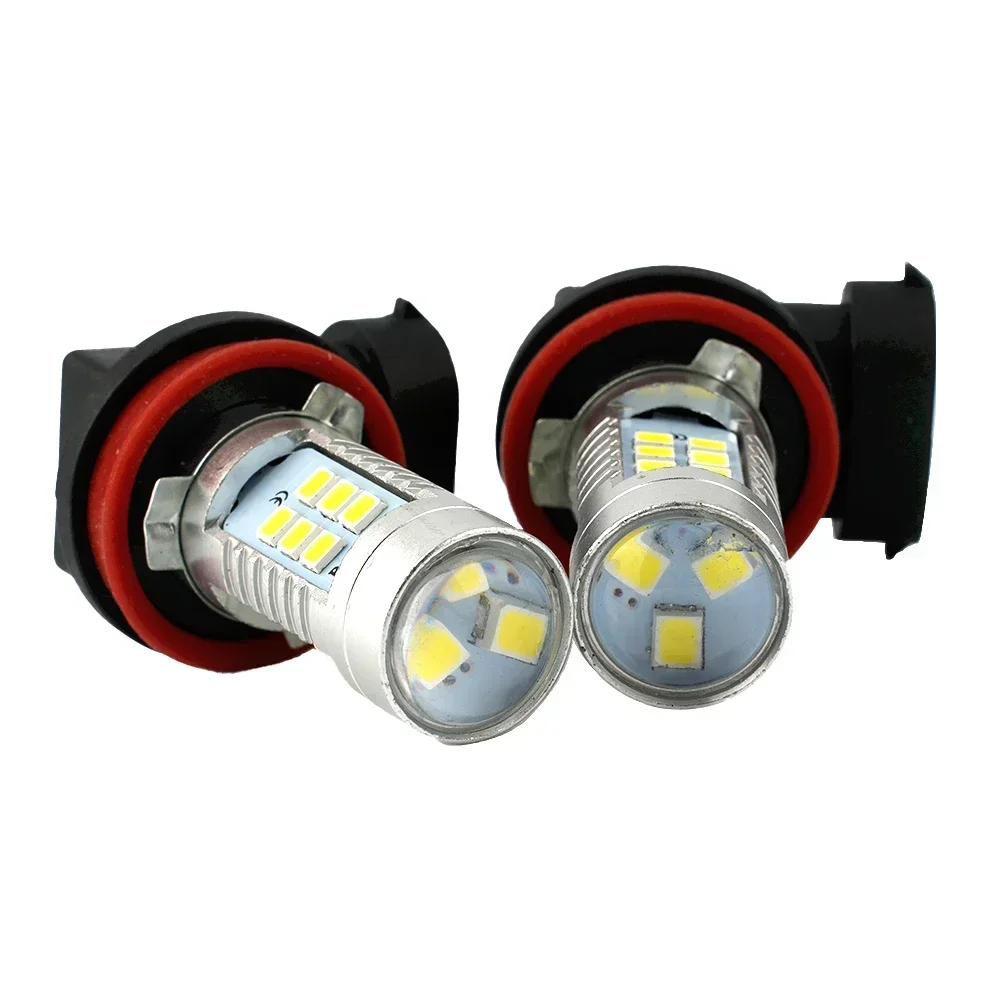 

2000LM Fog Light Bulb Super Bright 21 LED Chips 2835 COB 2X 6000K White DC 12V H8 LED Lamps Parts Replacement H9