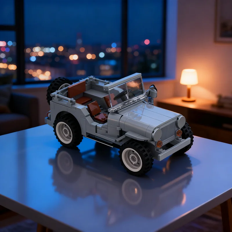 

Набор из 265 деталей MOC: Модель автомобиля Willys MB. Креативный конструктор для самостоятельной сборки. Идеальный подарок, украшение для дома и офиса. Премиум-класс для взрослых и детей.