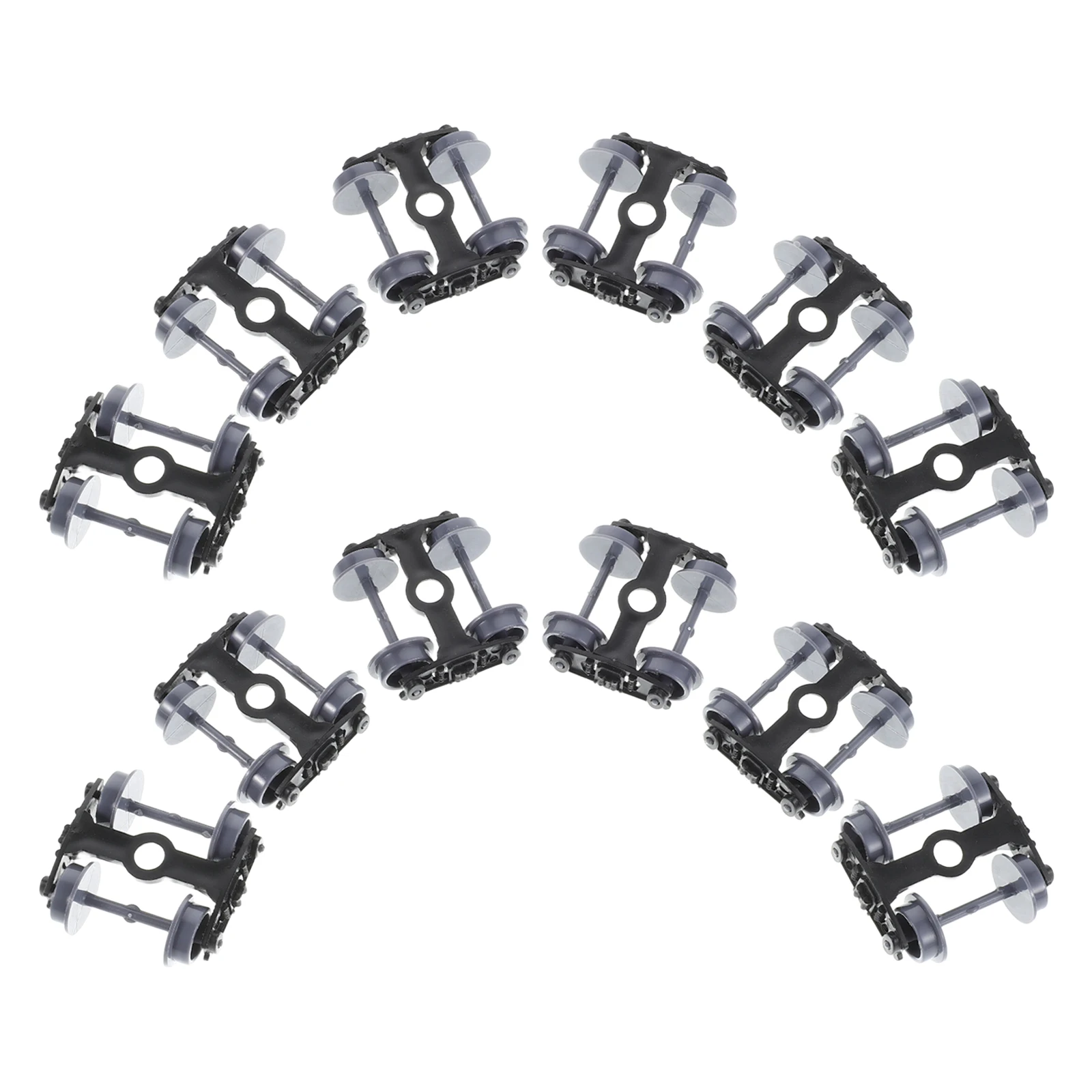 12 個の高精度プラスチックホイール、電車組み立てプロジェクト用、リアルなシミュレーション電車車両ホイール交換用