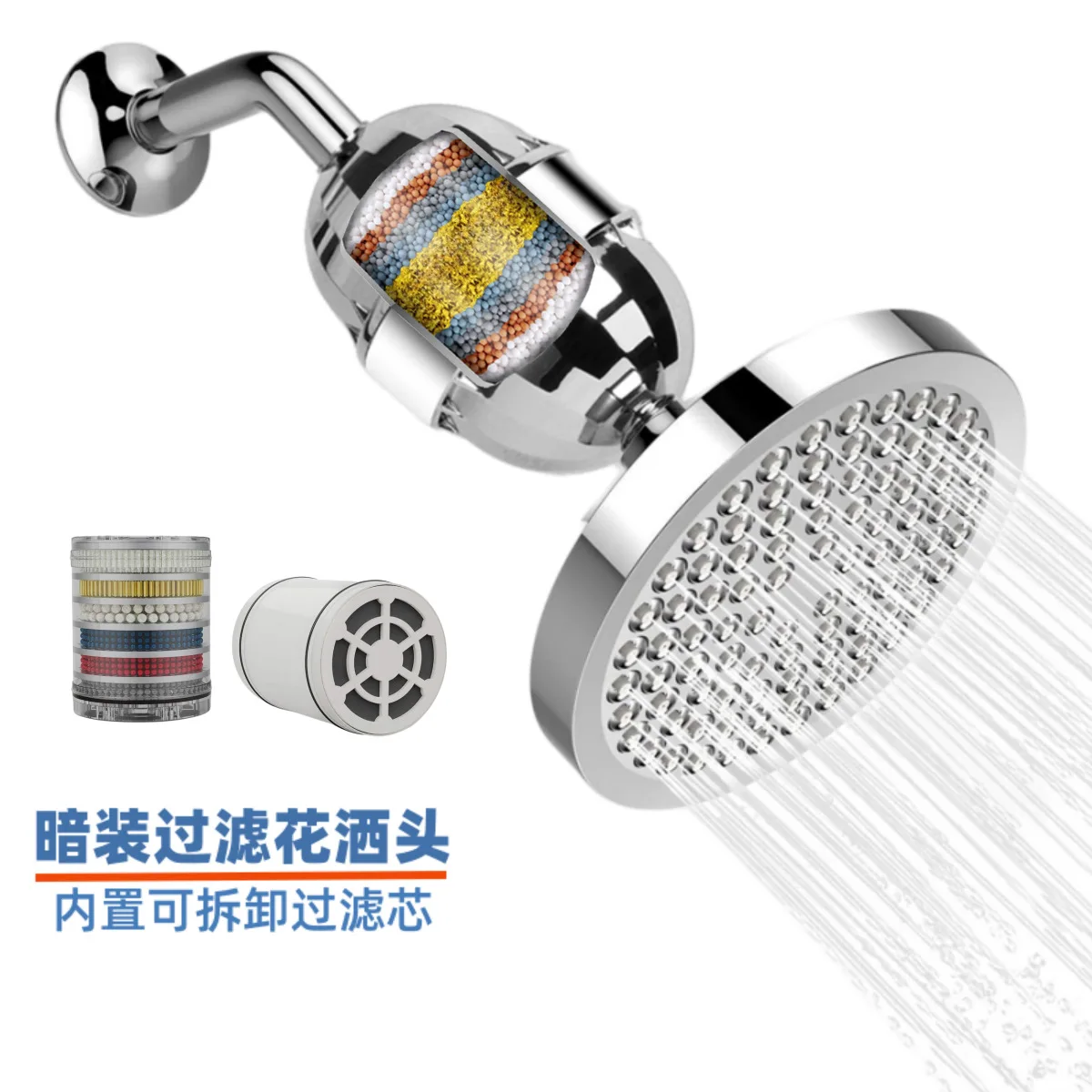 

Cross-border pressurized multi-layer filtration 6 inch top spray water purifier, water filter, filter combination set