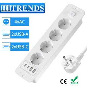 I KR-Tomadas eingebaute Stromversand, PD20W, eingebaute Outlet, 4 Sockets, 4 USB, Tisch, Desktop-Erweiterung, versteckte Möbel Hauptverkaufstabelle Hauptverkaufstabelle - №8