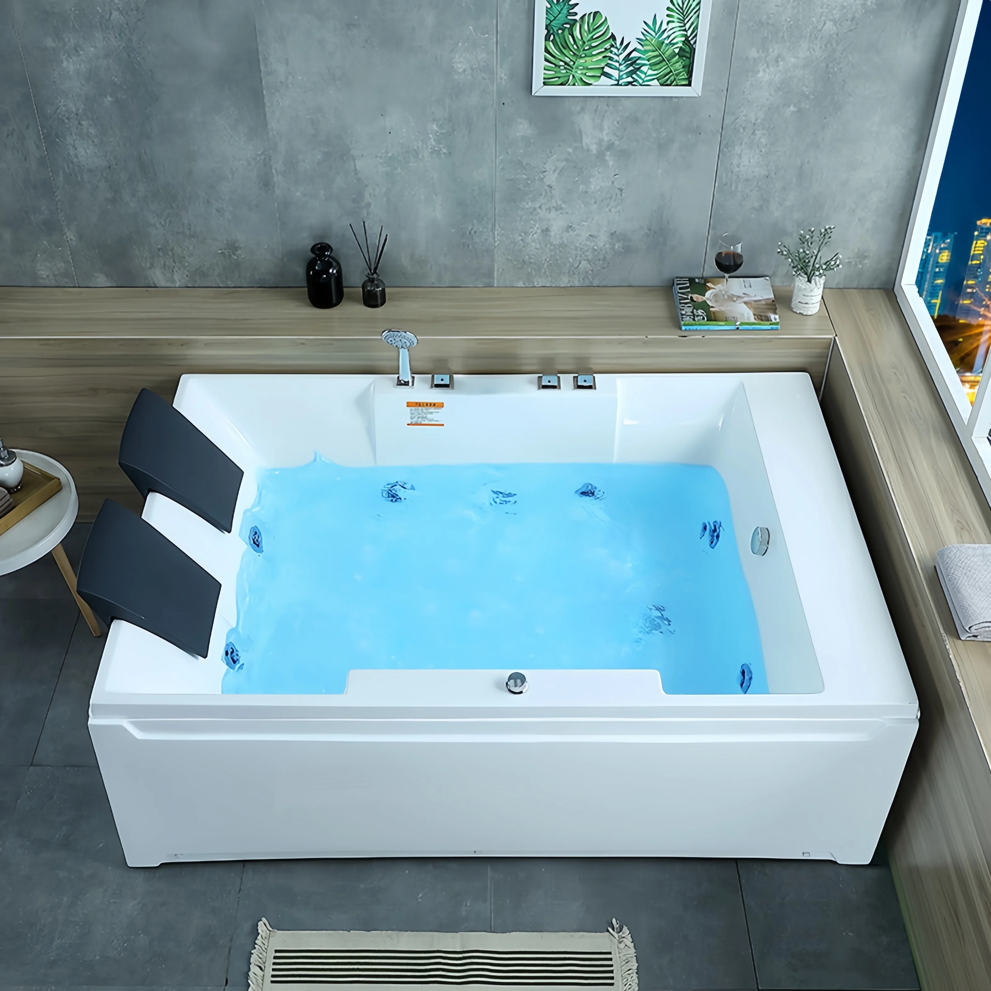 

Jacussi Spa акриловая домашняя 2-местная гидромассажная ванна Jacuzzier для серфинга с пузырьковыми ваннами