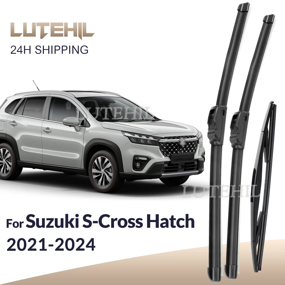 Für Suzuki S-Cross Hatch 2021-2024 2022 2023 Wischer vorne hinten Wischerblätter Windschutzscheibe Scheibenbürsten 26"+14"+10"