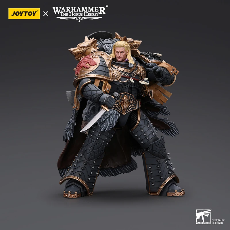 JOYTOY Warhammer 40K Horus Heresy 1/18 Space Wolves Leman Russ Primarch of The VIth Legion 18 ซม.Action Figure ของเล่น