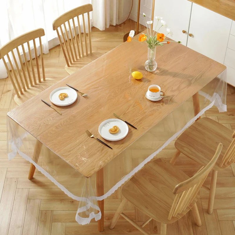 

Сверхмощная защита для стола из ПВХ, прозрачная и водонепроницаемая, для обеденного стола, стола, зоны для рукоделия, несколько размеров