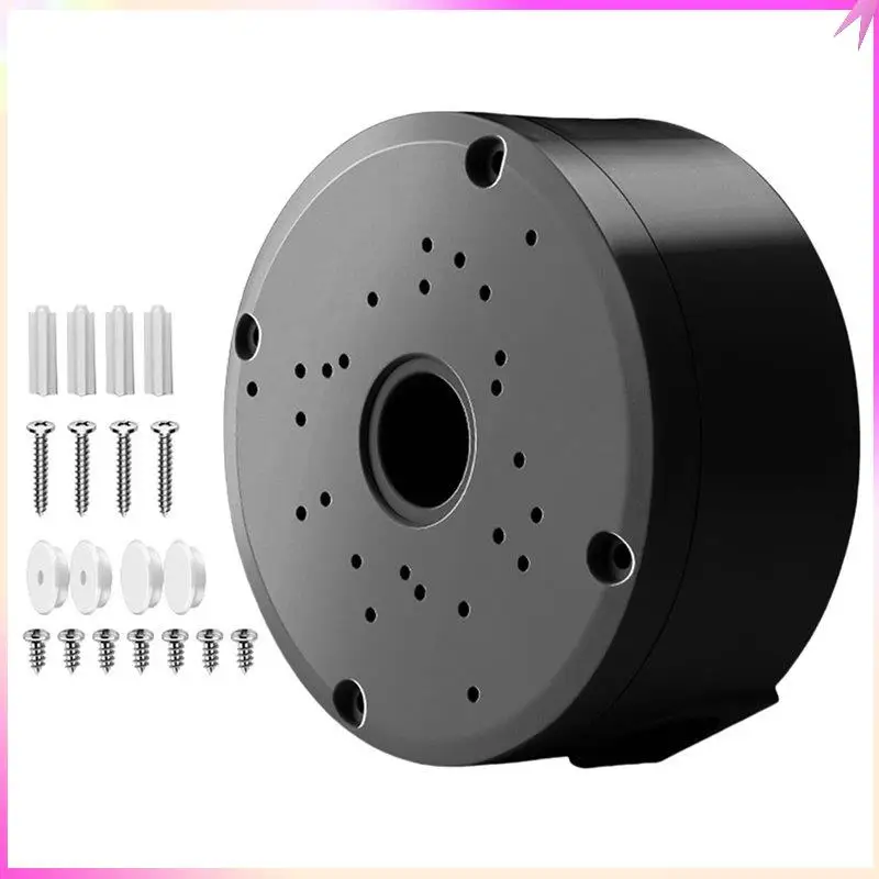 B68C For Dome/IP Camera Compatible Junction Box Cable Deep Base Waterproof Mount Bracket Surveillance Camera Installation Access