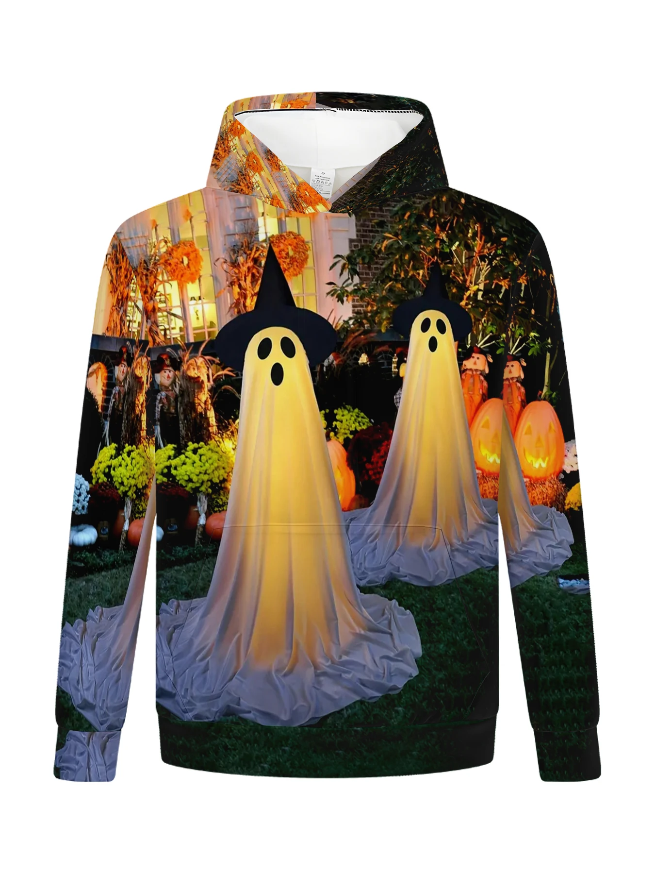 

Men's Hooded Sweatshirt Autumn Winter Men's Costume Halloween Trick or Treat Pumpkin 3D Digital Casual Holiday Costume Printed