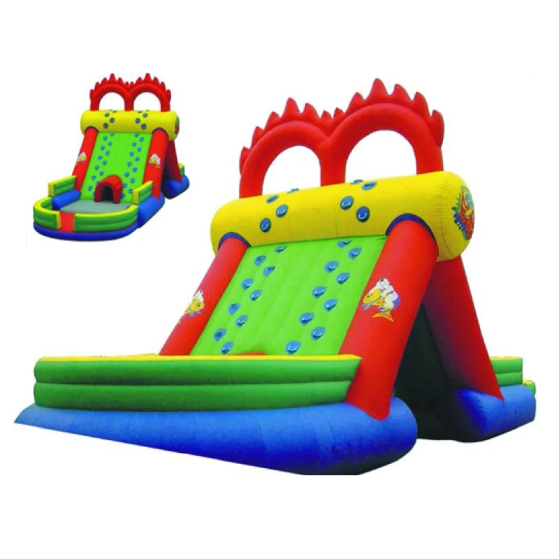 

Factory price inflatable slide with pool/PVC commercial inflatable water slide for family use