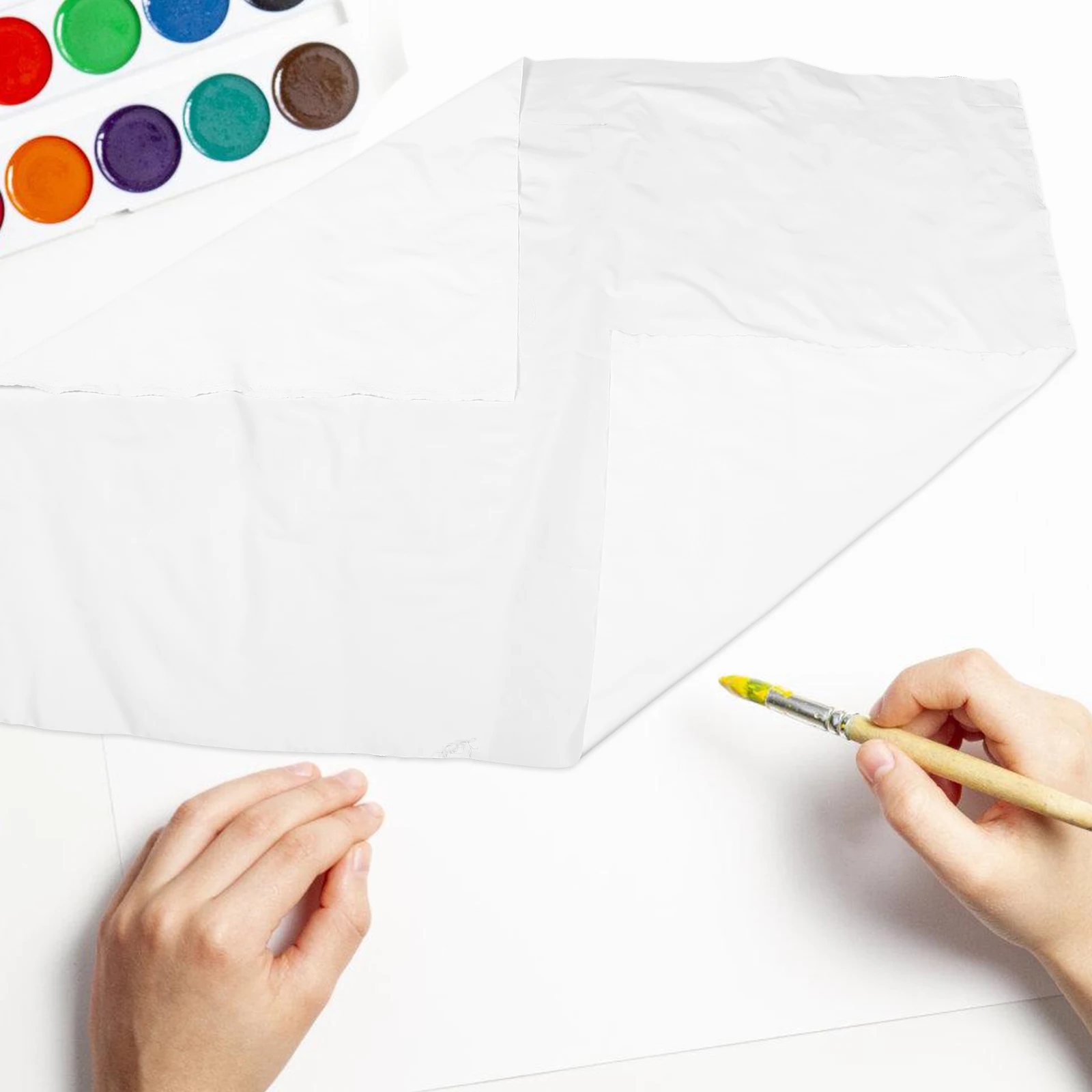 Still Life Cloth White Smooth Art Canvas Background Prop for Paintings Backdrop Decor Decor Studio Use