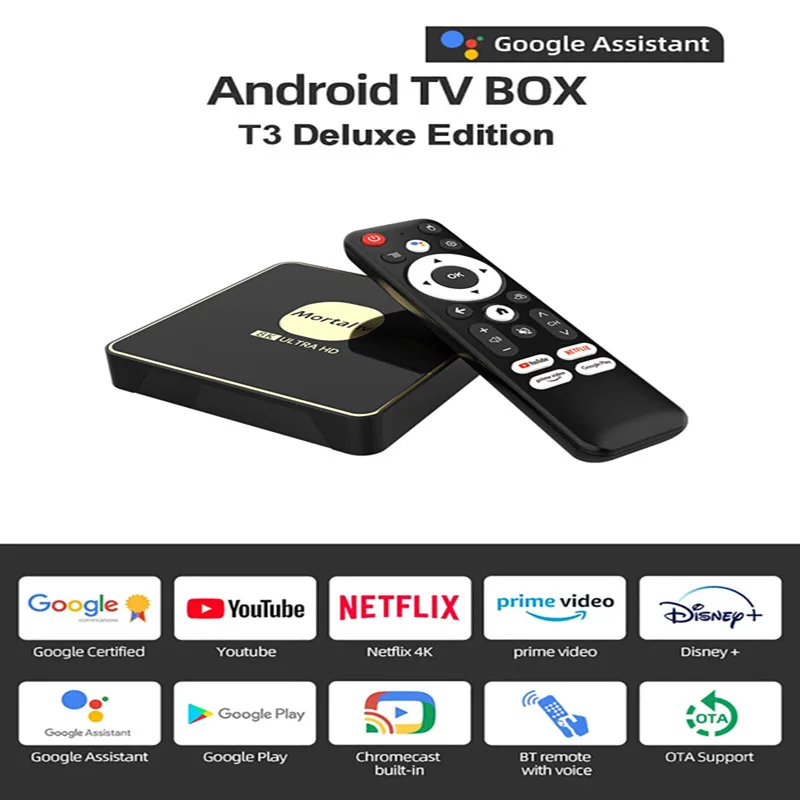 G96MAX T3 Android 13 Smart TV Box RK3528 4G 64G 8K 2.4G&5G Wifi6 BT5.0 Google Voice Media Player Set Top Box