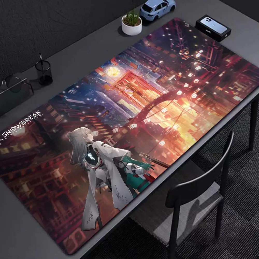 XXL Rubber mouse mat Lyfe Snowbreak: Containment Zone Anime Large 1200x600 PlayMat Office Mousepad Game Creative Desk Gaming Mat