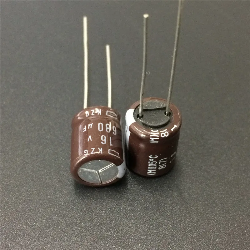 10pcs/100pcs 680uF 16V Nippon NCC KZG Series 10x12.5mm Super Low ESR 16V680uF Aluminum Electrolytic Capacitor For motherboard