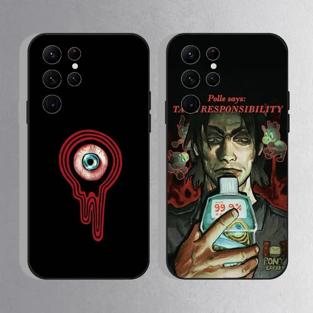 

Cool Mouthwashing Game Phone Case For Samsung S25,S24 Ultra,S20,S30 plus,S22 Plus,S23,Ultra 5G Silicone Black Shell