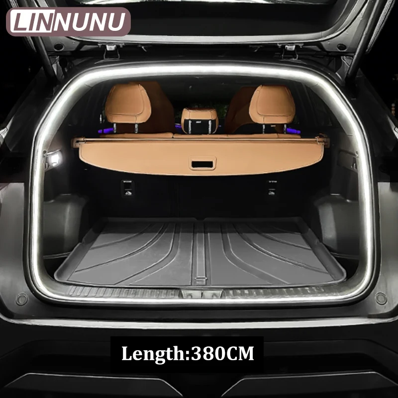 LINNUNU Rear Trunk LED Light Bar Strips Trunk Interior Decorative Lamp Strip Fit for Geely Coolray Interior Accessory Atmosphere