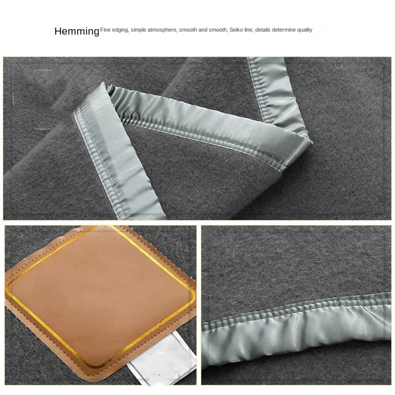 Gery Wool Blankets 70% Wool 30% Cashmere 1.5*2/1.8*2/2*2.3m Warm Comforter Wool Blanket For Winter Dormitory Sofa Bedding Camp