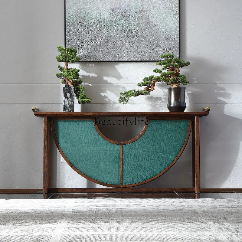 

LD33Modern New Chinese Style Blackwood Solid Wood Console Light Luxury Storage Cabinet