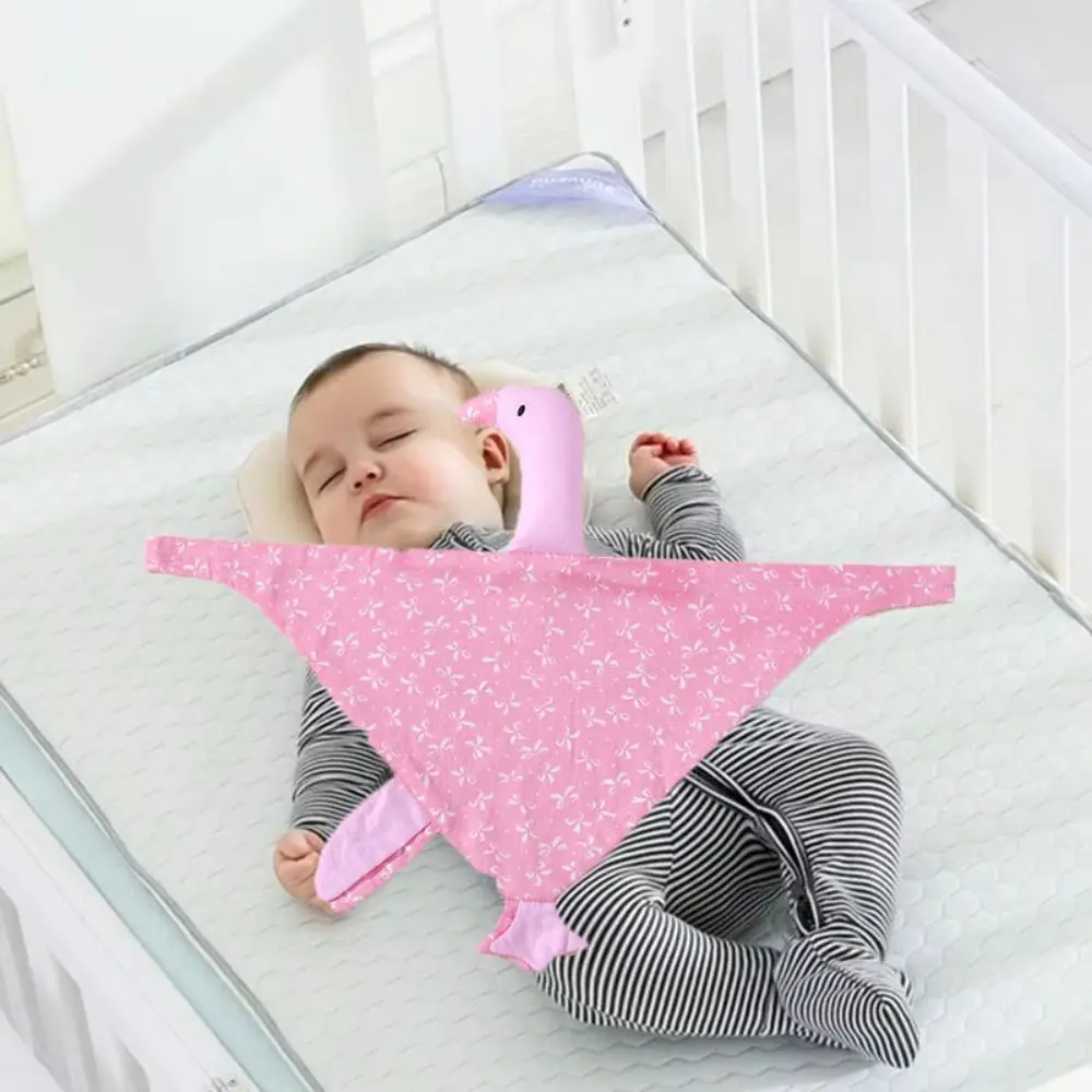 Pure Cotton Goose Baby Sleeping Dolls Soothing Pillow Interactive Newborn Saliva Towel Ornaments Stuffed Doll