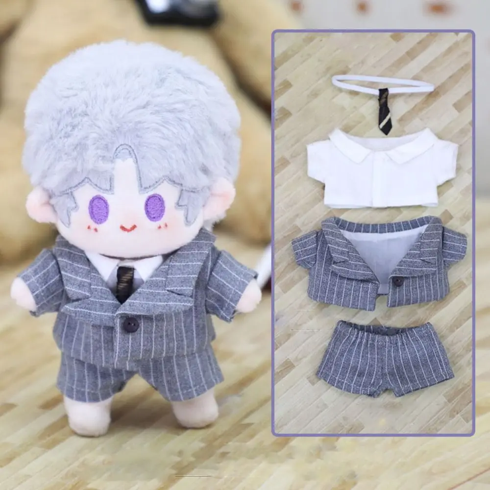 

High Quality 3 Colors Doll Clothes Outfit Kids Gift Clothing Accessories Doll Tops Accessories Doll Shirt Pants 10cm Cotton Doll