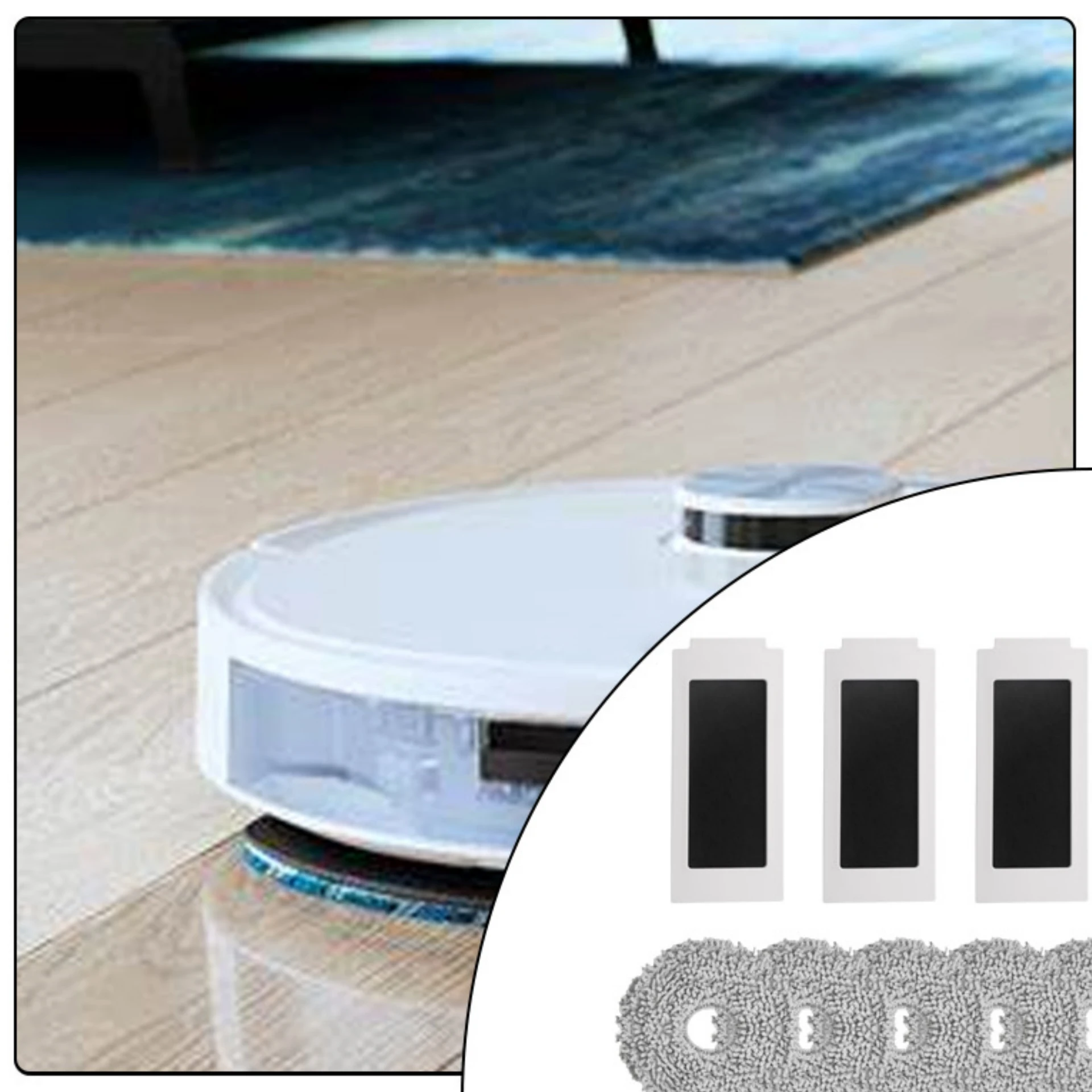

1-Set 1*Main Brush+6*Mop Cloth+4*Filter+4* Dust Bag+4*Side Brush+1*Cleaning Brush For Ecovacs FOR T30S/ T30S Pro Robot ////////