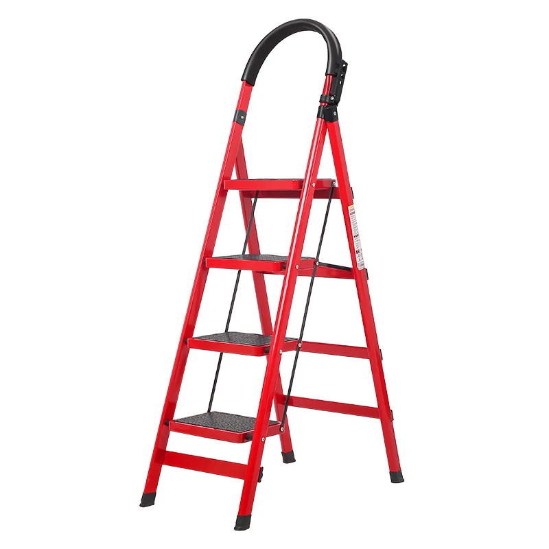 

Складная лестница Утолщенная многофункциональная лестница Табурет Подставка для цветов Внутренняя складная мобильная лестница для восхождения
