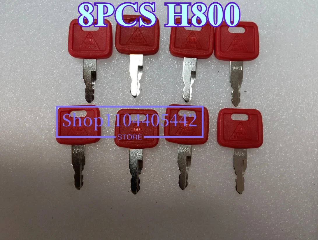 

8 шт. H800 4286465Re ключи зажигания для Jo-hn Deere Hita-chi корпус экскаватора-осушитель Fiat новый Ho-lland AT194969 AT147803