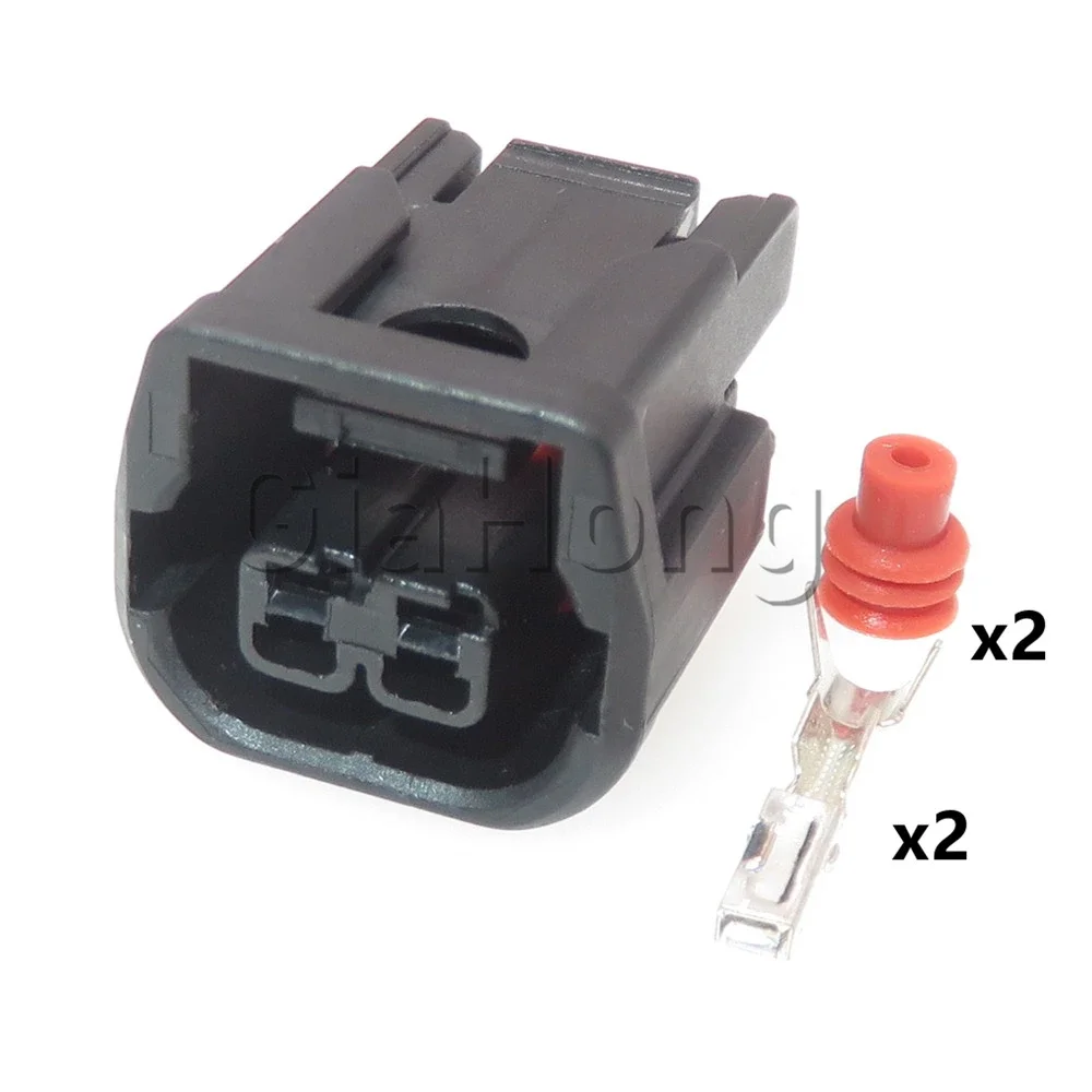 1 Set 2 Ways AC Assembly 6181-6851 6189-7408 Automobile Fog Lamp Waterproof Wire Cable Socket For Honda Car Sealed Connector