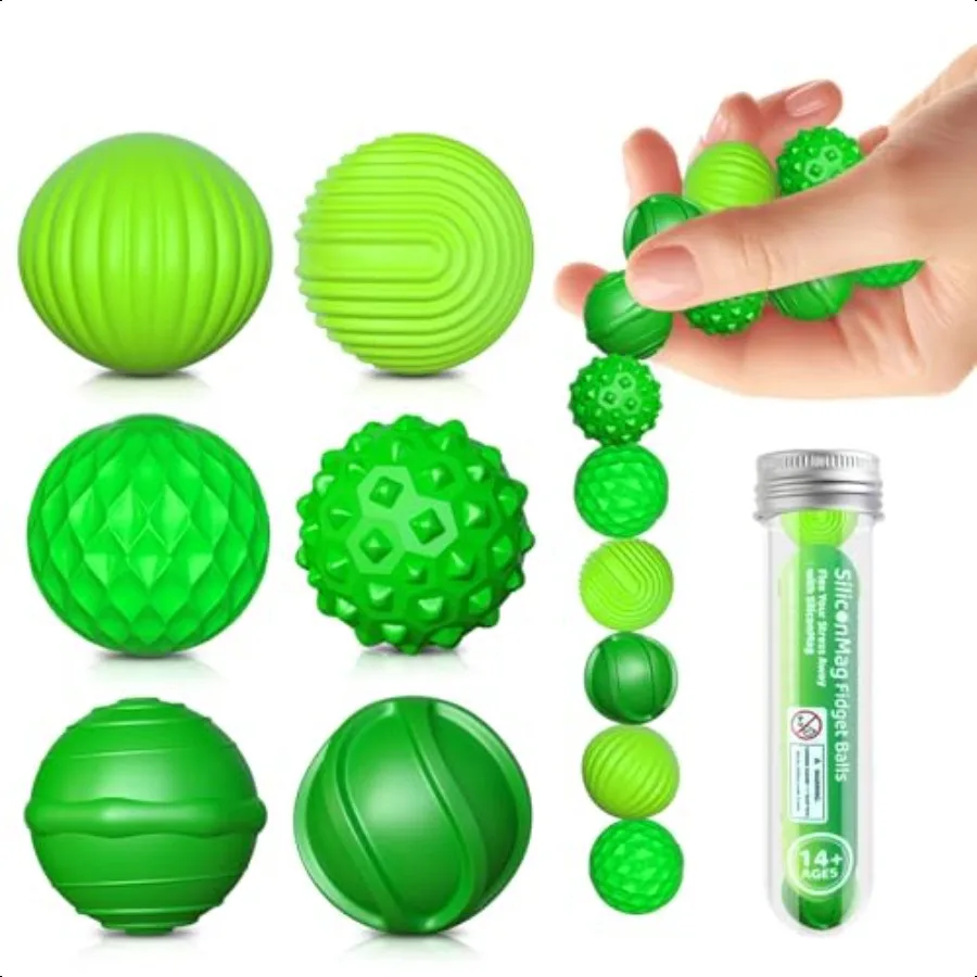 

Силиконовые магнитные шарики, игрушки-непоседа для взрослых, 6 упаковок, сенсорные игрушки для снятия стрел, для аутизма, СДВГ, тревога, забавные текстуры, гаджеты для офиса
