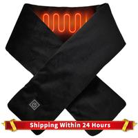 Electric Heated Scarf USB Charging Neck Heating Pad Cold-Proof Thermal Neck Wrap Warmer Washable for Climbing Hiking Cycling