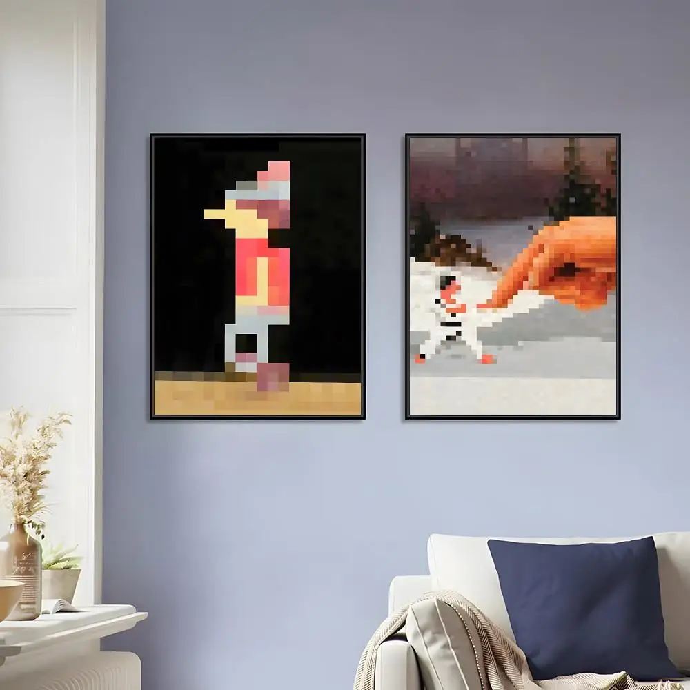 Game MC Painting Painting Calligraphy Canvas Painting Art For Bathroom, Living Room Home Wall Decor Picture