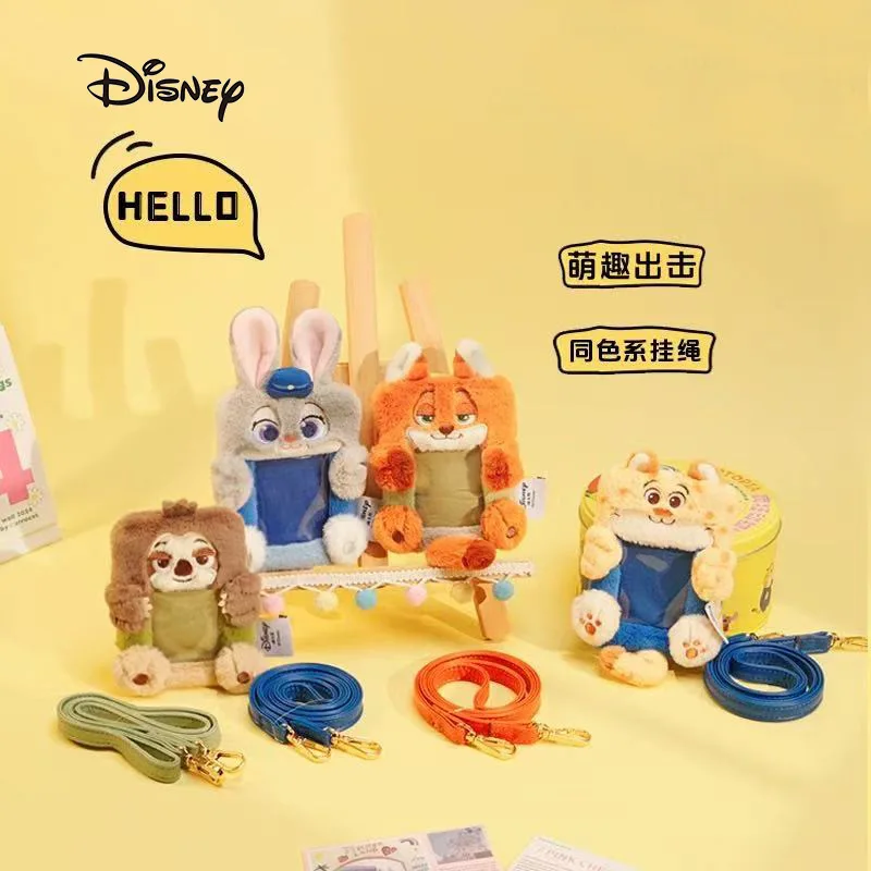 ديزني Zootopia حافظة للبطاقات جودي نيك ديزني Kawaii لطيف الكرتون أنيمي شخصية المحمولة أفخم عملة المحفظة الصدر بطاقة شارة حقيبة