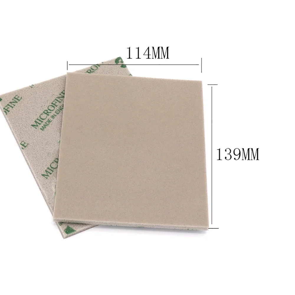 1/5/10 pçs almofadas de espuma de esponja de lixa softback 4-1/2 "x 5-1/2" lixa de polimento de moagem abrasiva super ultra microfino