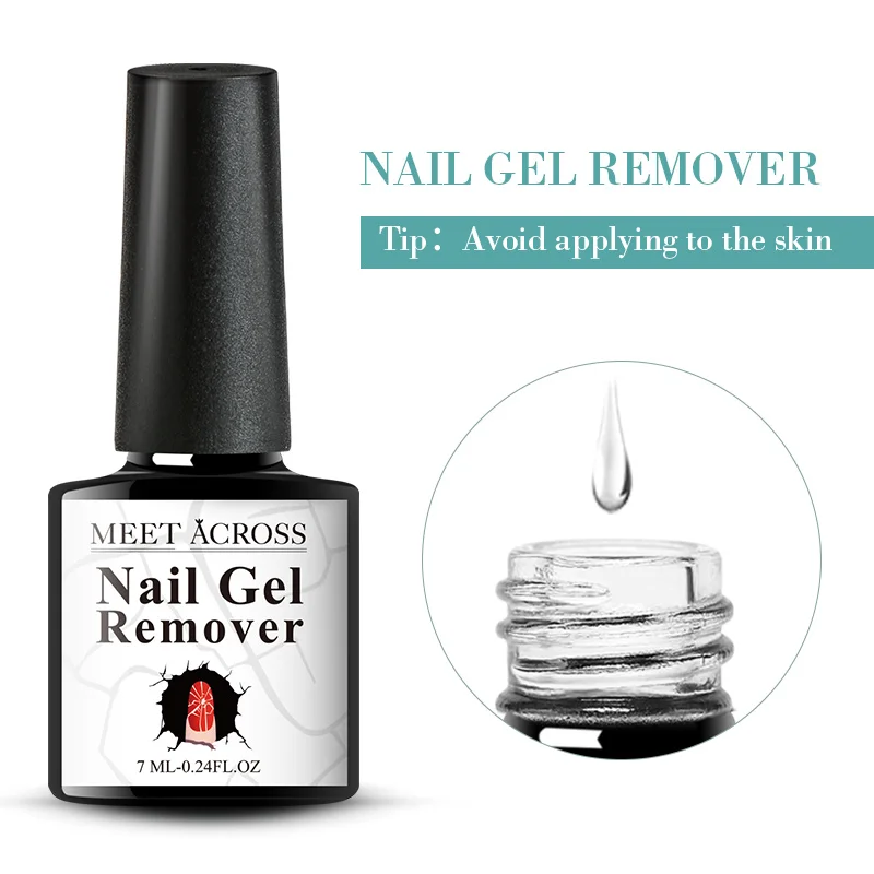 พบกับข้าม 7/15ml Magic Fast Remover เจลเล็บแก้วขวดกึ่งถาวรทําความสะอาด Degreasr สําหรับเล็บ art Removal