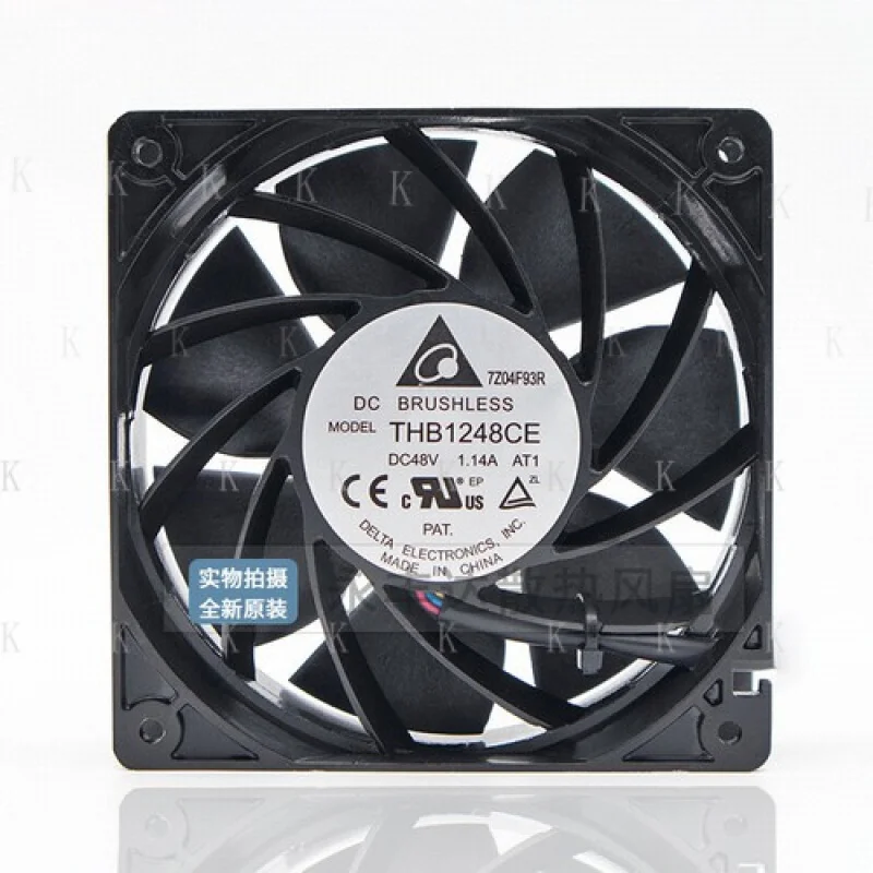 

C FOR Delta THB1248CE 12038 48V 1.14A 120mm 4-wire violent cabinet cooling fan