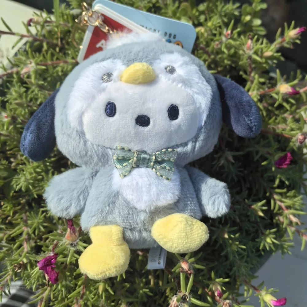 Sanrio Pochacco Cinnamoroll Cartoon peluche portachiavi ragazze bella borsa zaino auto ciondolo peluche carino portachiavi farcito