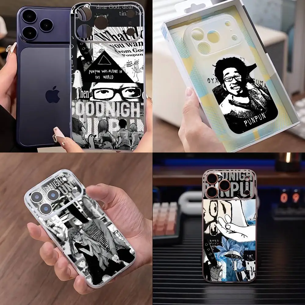 

G-Goodnight Oyasumi P-Punpun Phone Case For iPhone 12,16,11,14,13,17,15,Plus,E,Pro,Max,Air,Mini Wireless Charge Magnetic Frosted