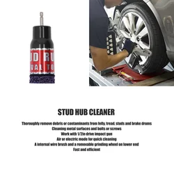 Wheel Stud Cleaning Tool Stud Rust Removal Tool Wheel Hub Cleaner for 1/2in Impact Wrenches Electric Drill Cleaning Tool
