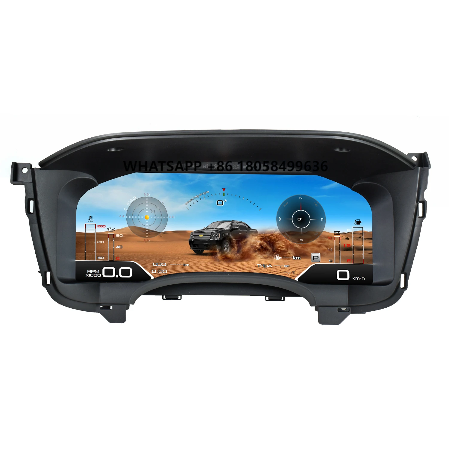

15.1" Digital LCD Instrument Dash Screen Cluster for Chevrolet Silverado GMC Sierra 2007-2013 LCD Dashboard Display