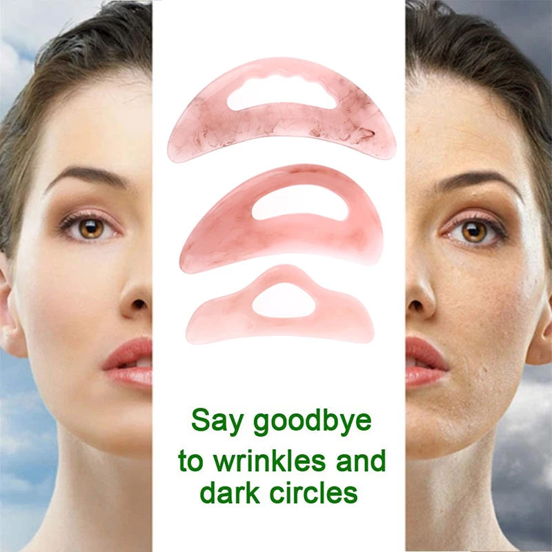 SPA Massagem Gua Sha Ferramenta, Raspador Rosto Massageador, Placa De Acupuntura, Removedor De Rugas, Raspagem