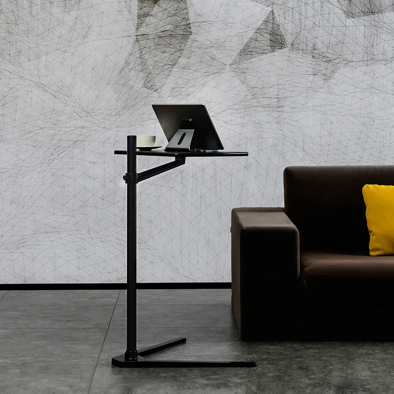 Suporte de chão para laptop de alumínio ajustável (UP-8T) - 7-20 polegadas compatível com tablet e notebook, sofá e camas ajustáveis em altura