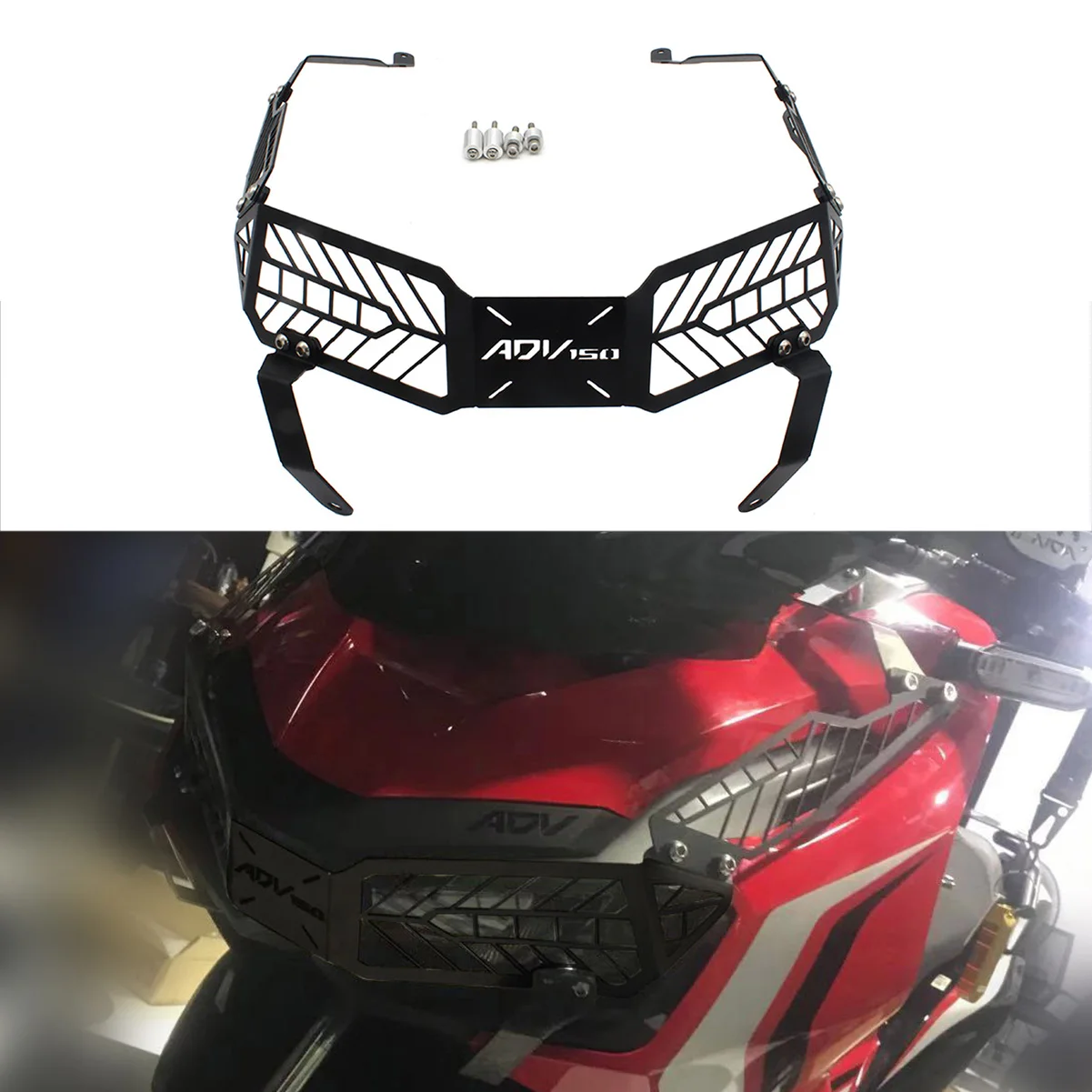 

‌ Защита фар мотоцикла SEMSPEED для Honda ADV150 ADV 150 2019-2022, крышка решетки с ЧПУ, быстрая установка и ударопрочность